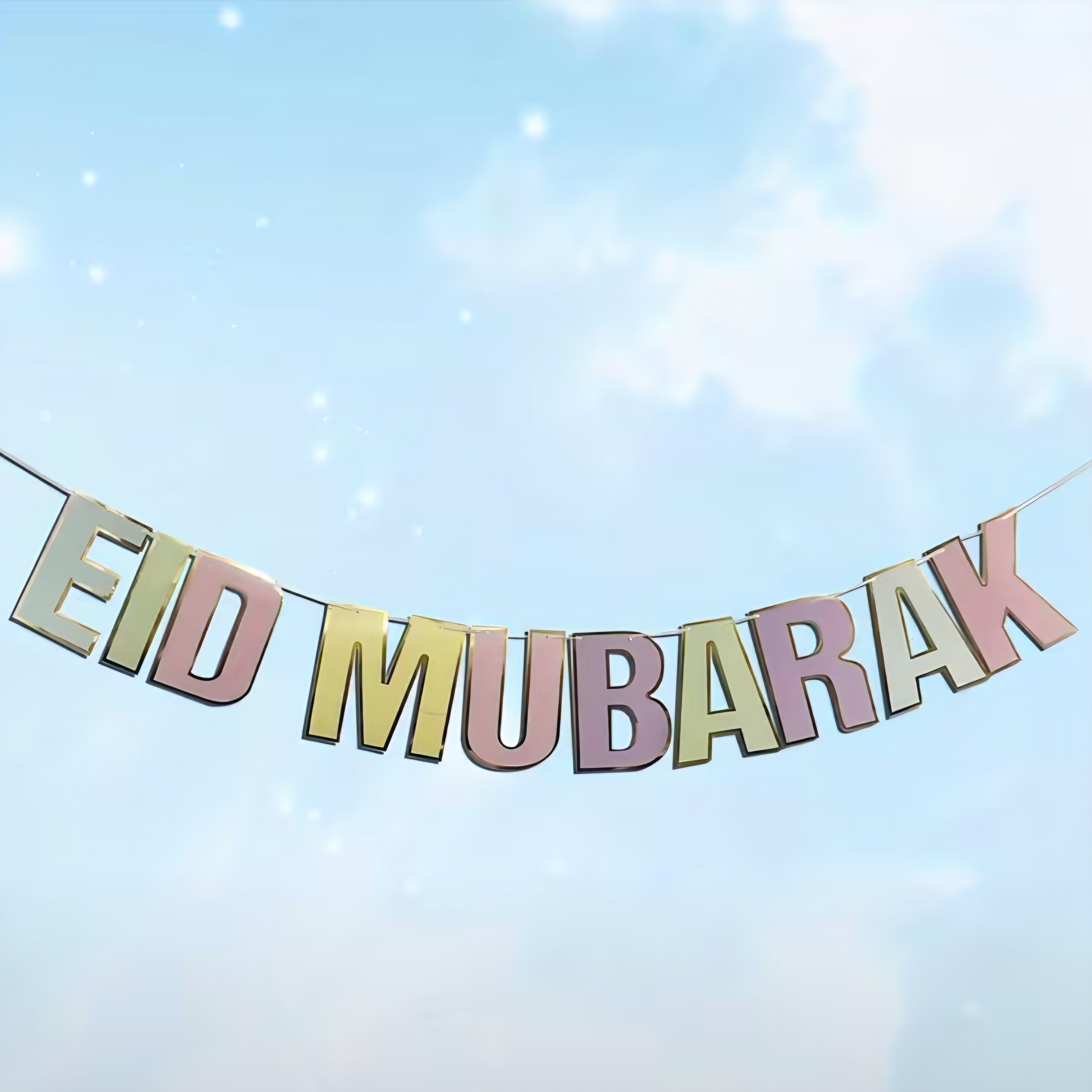 Pastel Eid Mubarak Banner
