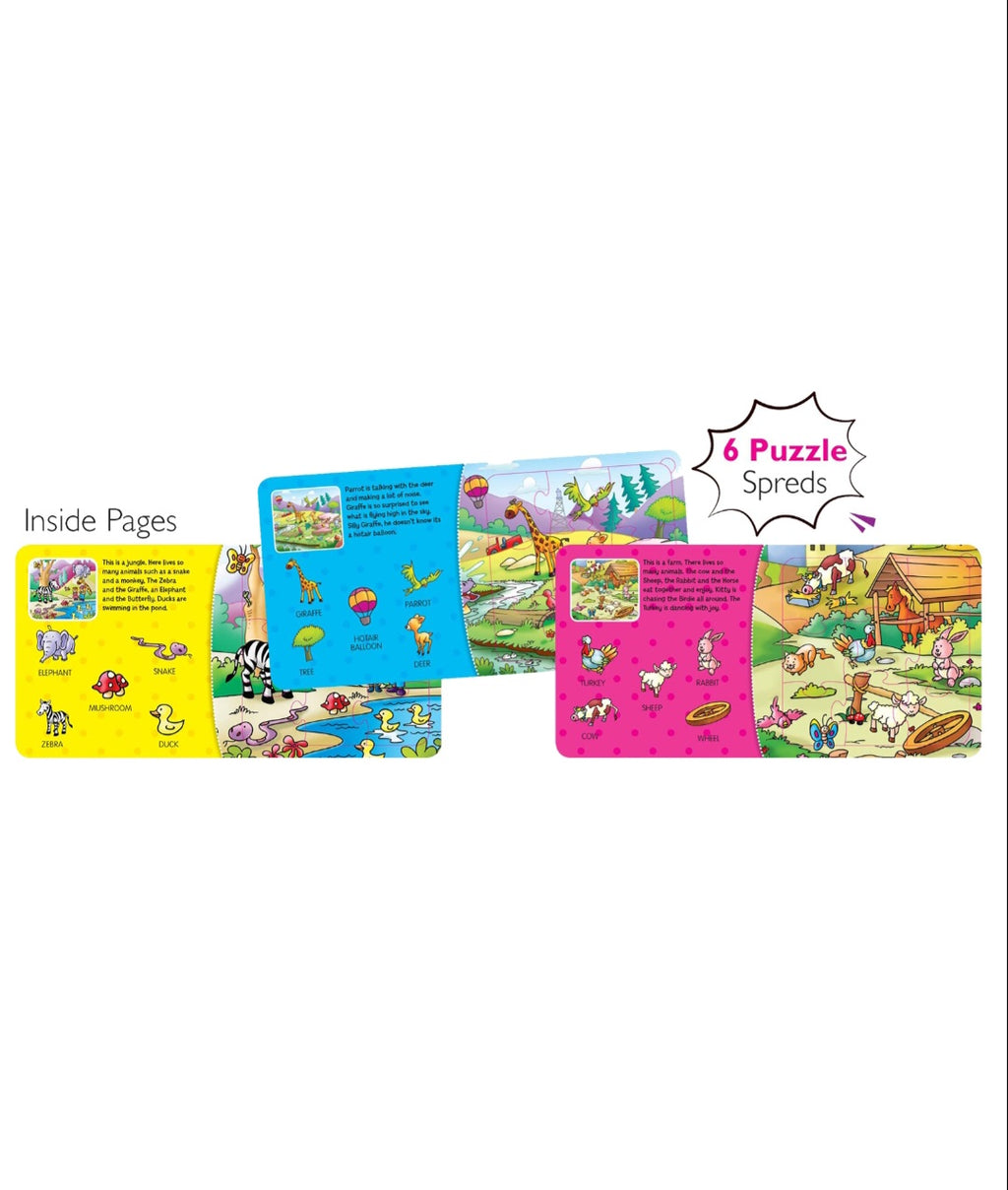 Amazing Animals Puzzle Book: Contains 6 x 9 piece puzzles