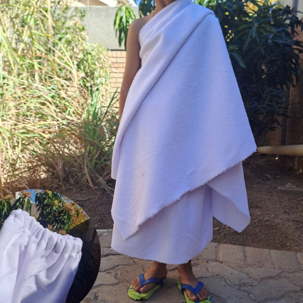 Boys Elasticated Ihrams:Includes Press Studs