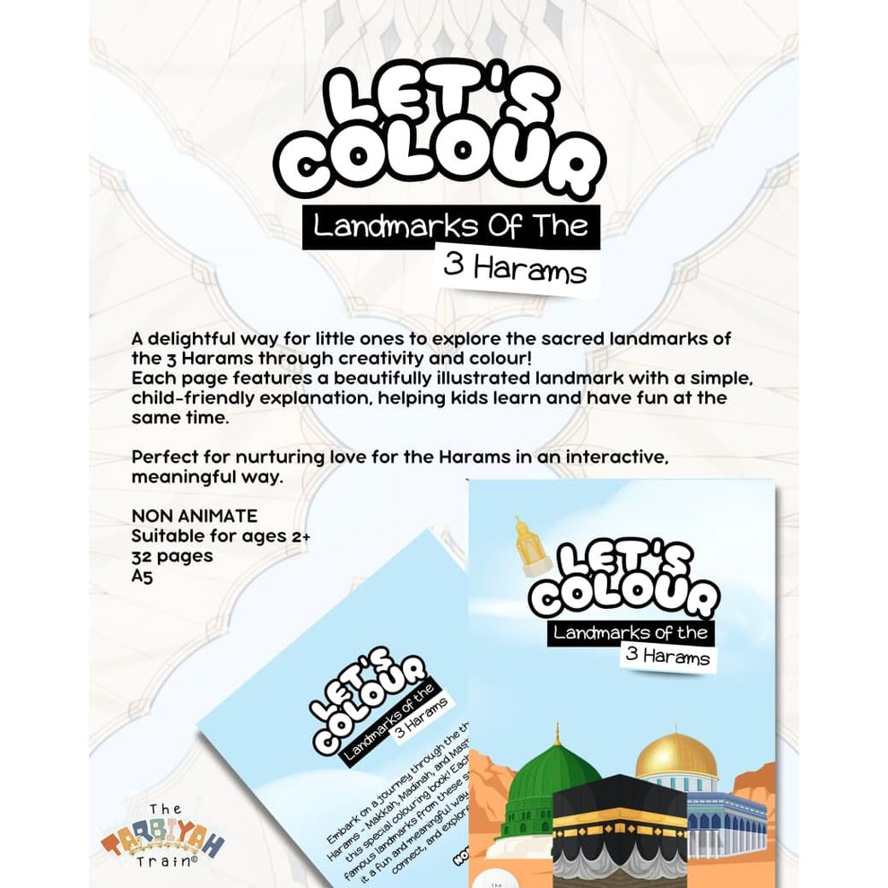 Let's Colour Landmarks of the 3  Harams