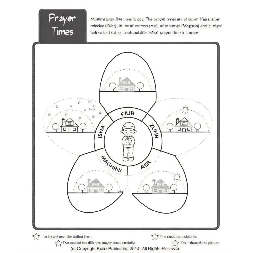 All About Prayer (Salah) Fun Sticker Activity Book