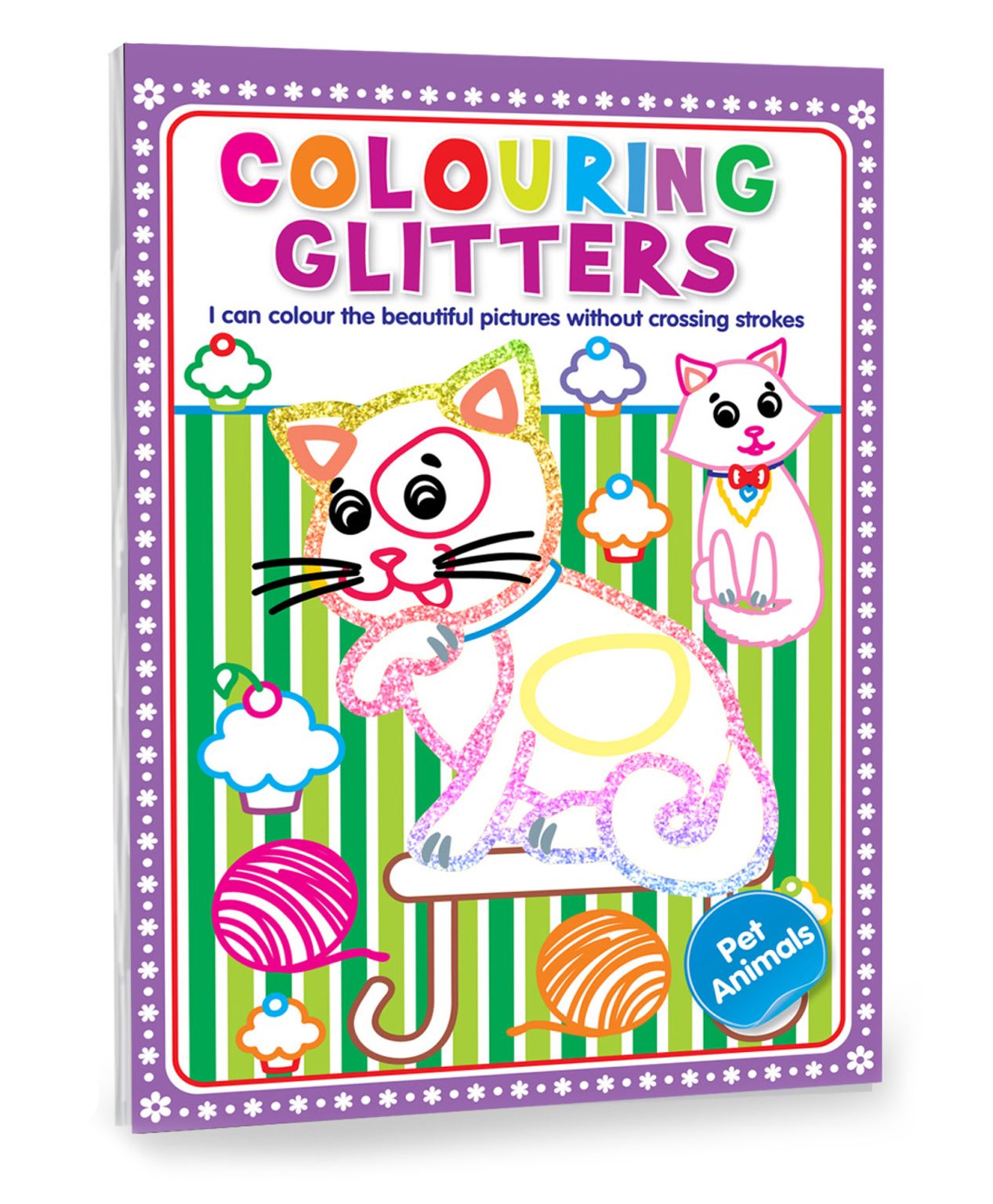 Colouring Glitters: Colouring without crossing the strokes