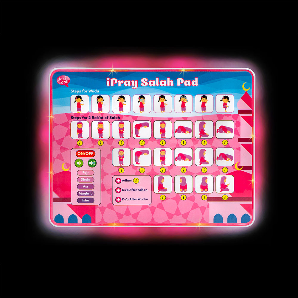 Light Up iPray Salah Pad: Pink