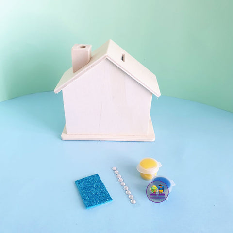 DIY Sadaqa Box Craft Kit: Blue
