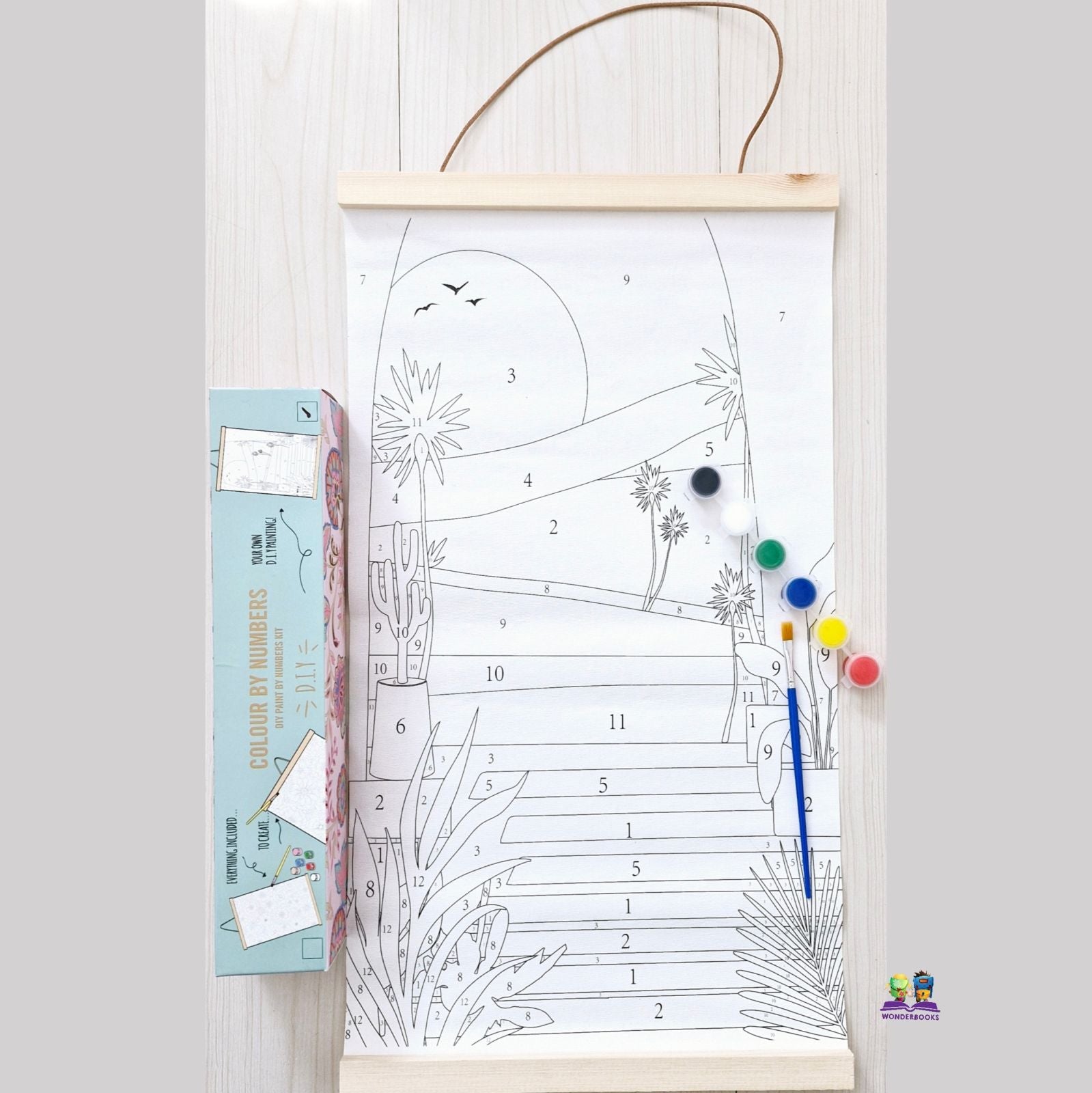 DIY Paint by Numbers Scroll Kit