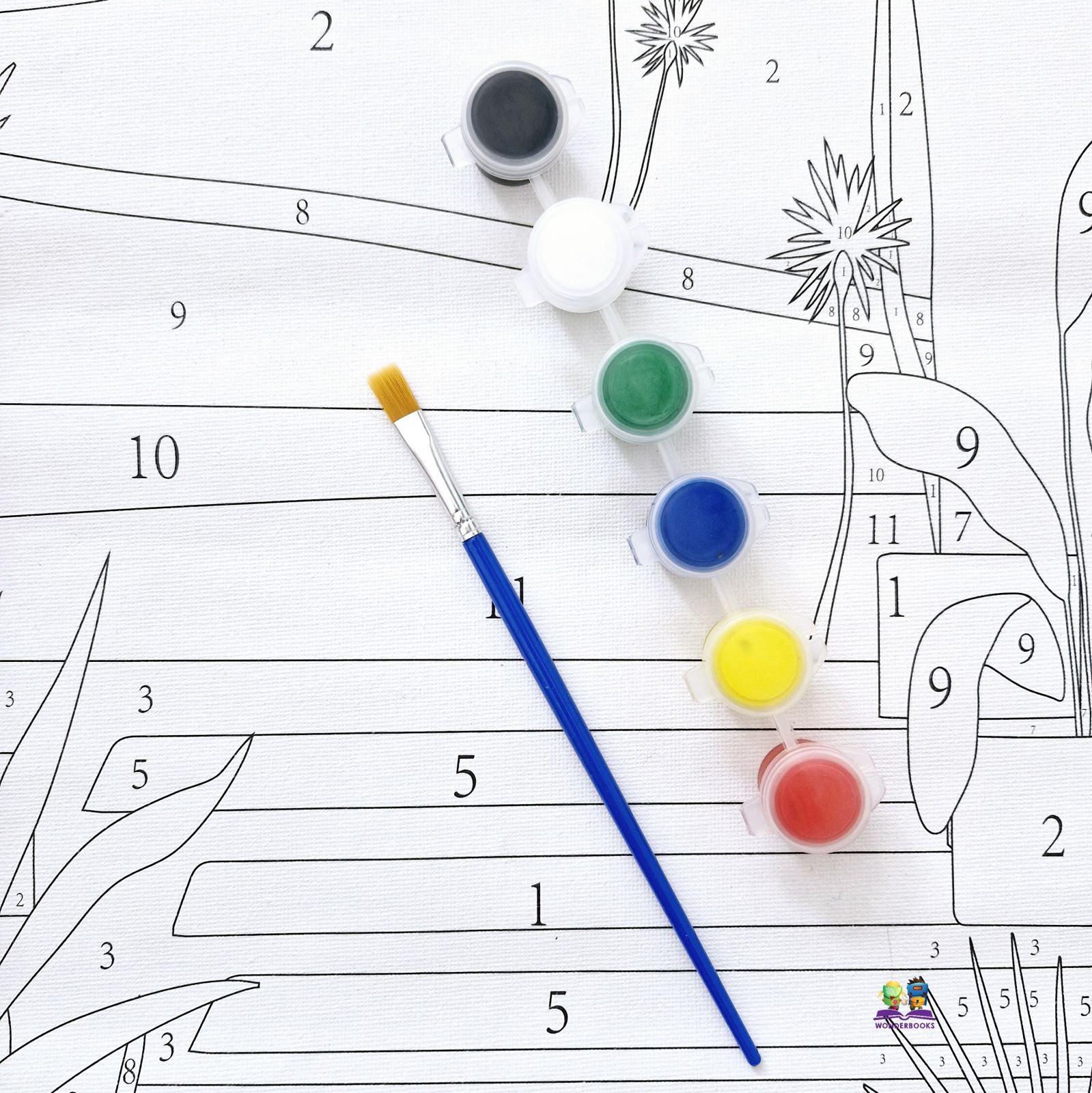 DIY Paint by Numbers Scroll Kit