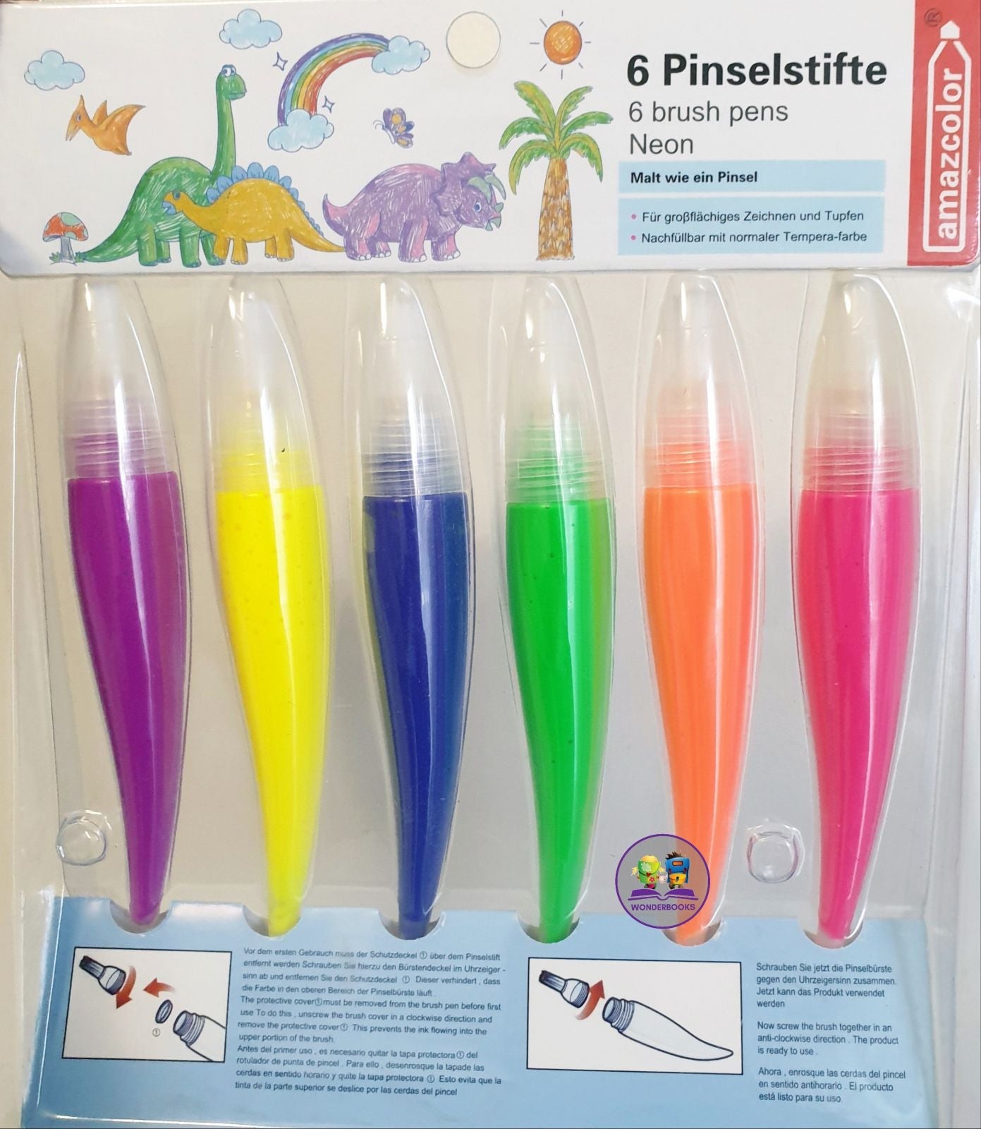 Squeeze and Paint: Set of 6 Neons