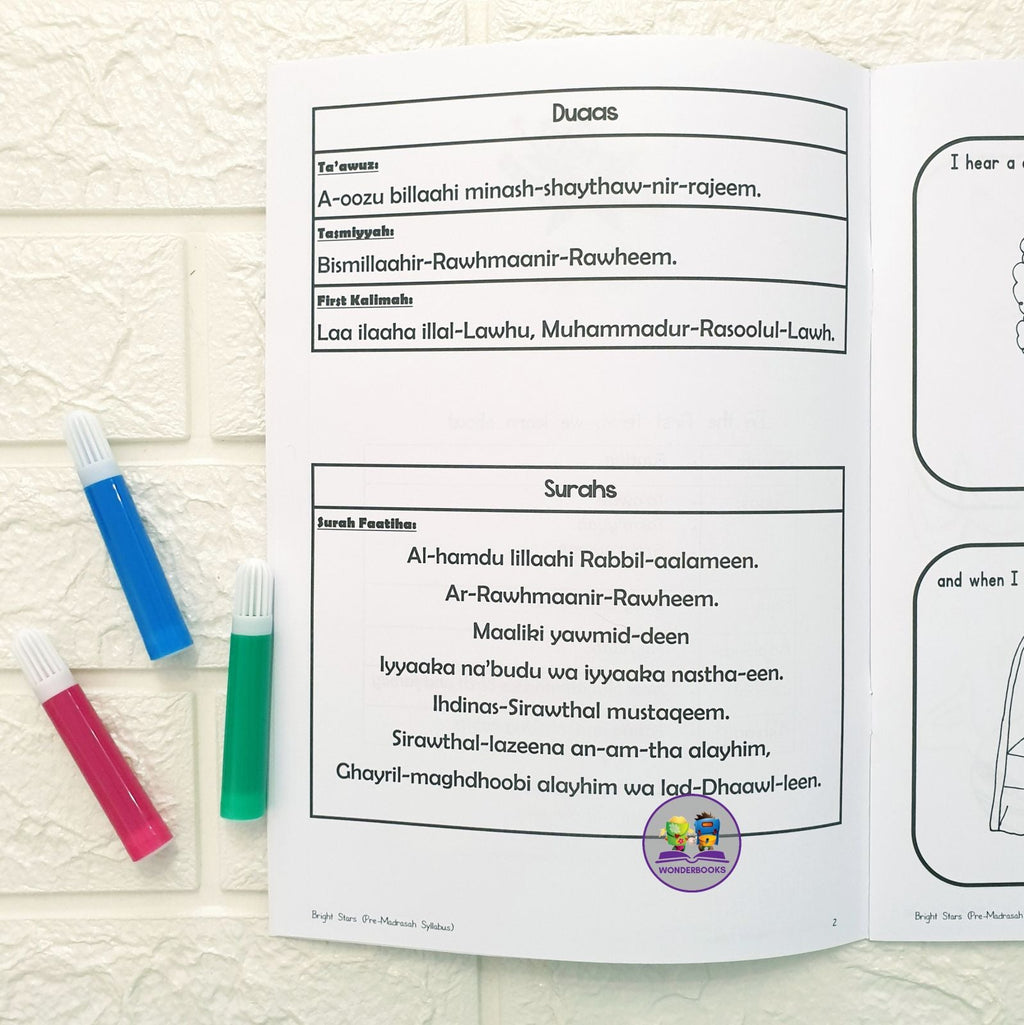 Pre Madrassah Syllabus: Bright Stars