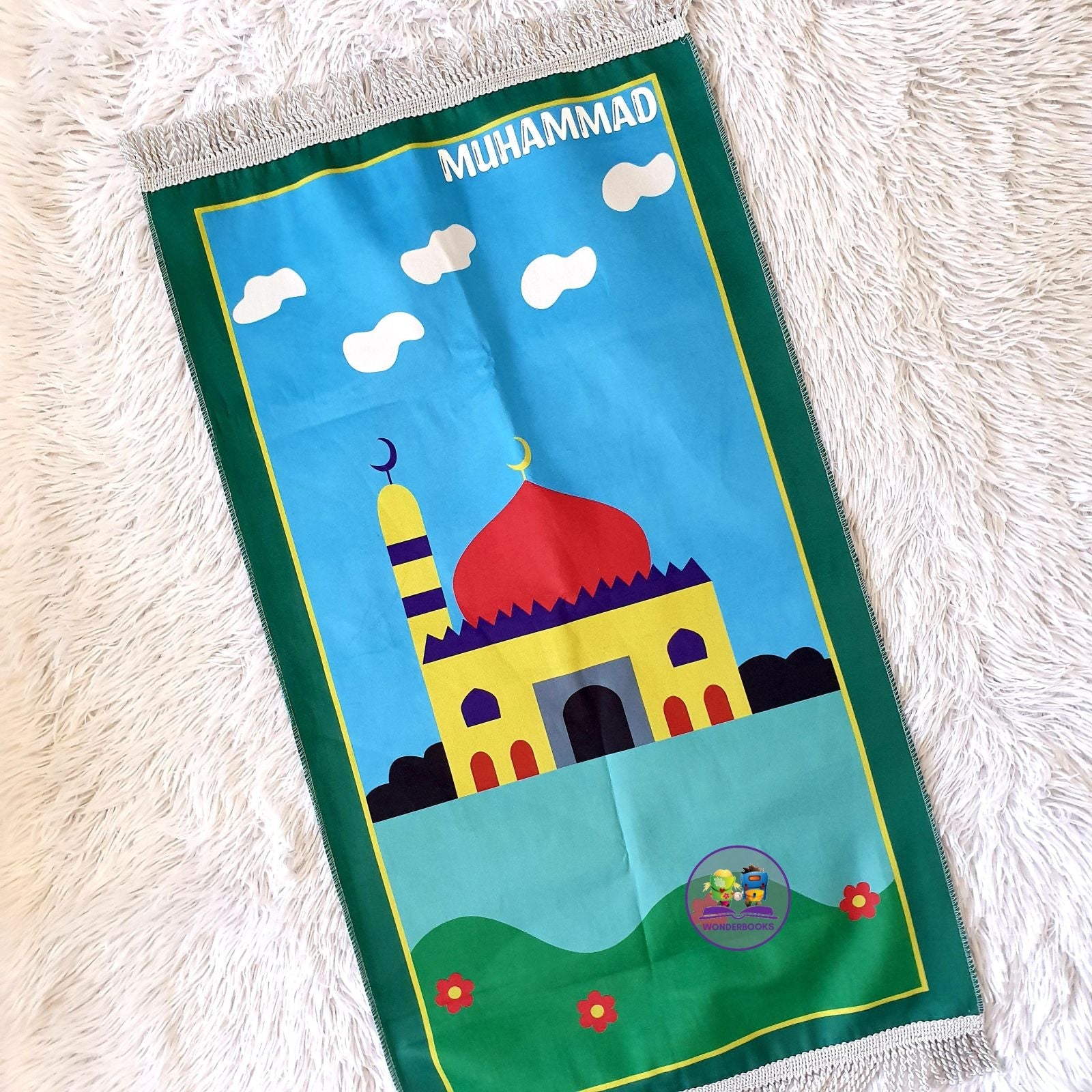 Kiddies Personalised Musallahs: Green Musjid