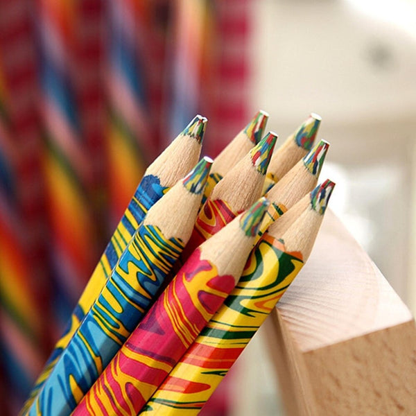 Rainbow Swirl Colour Pencils: Pack of 4