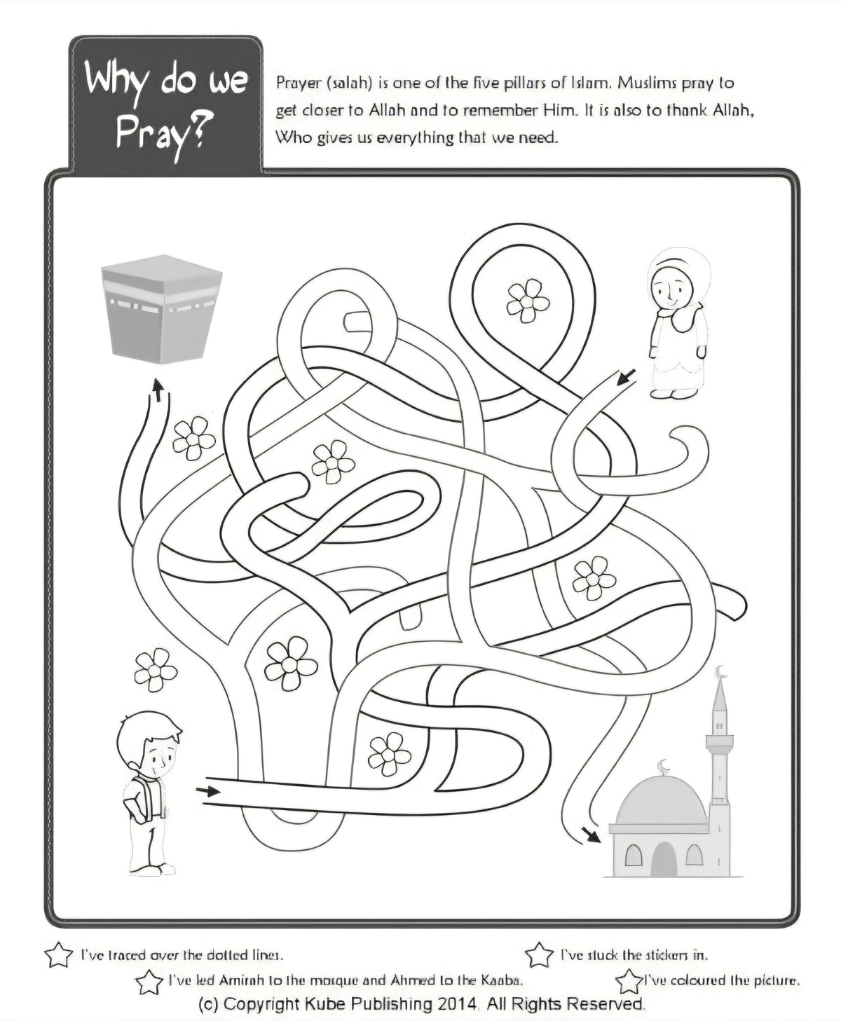 All About Prayer (Salah) Fun Sticker Activity Book