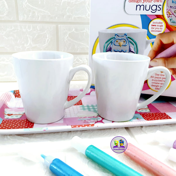 Design Your Own Mugs: Includes 2 Porcelain Mugs