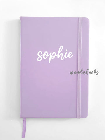 Personalised Notebooks with Elastic Band