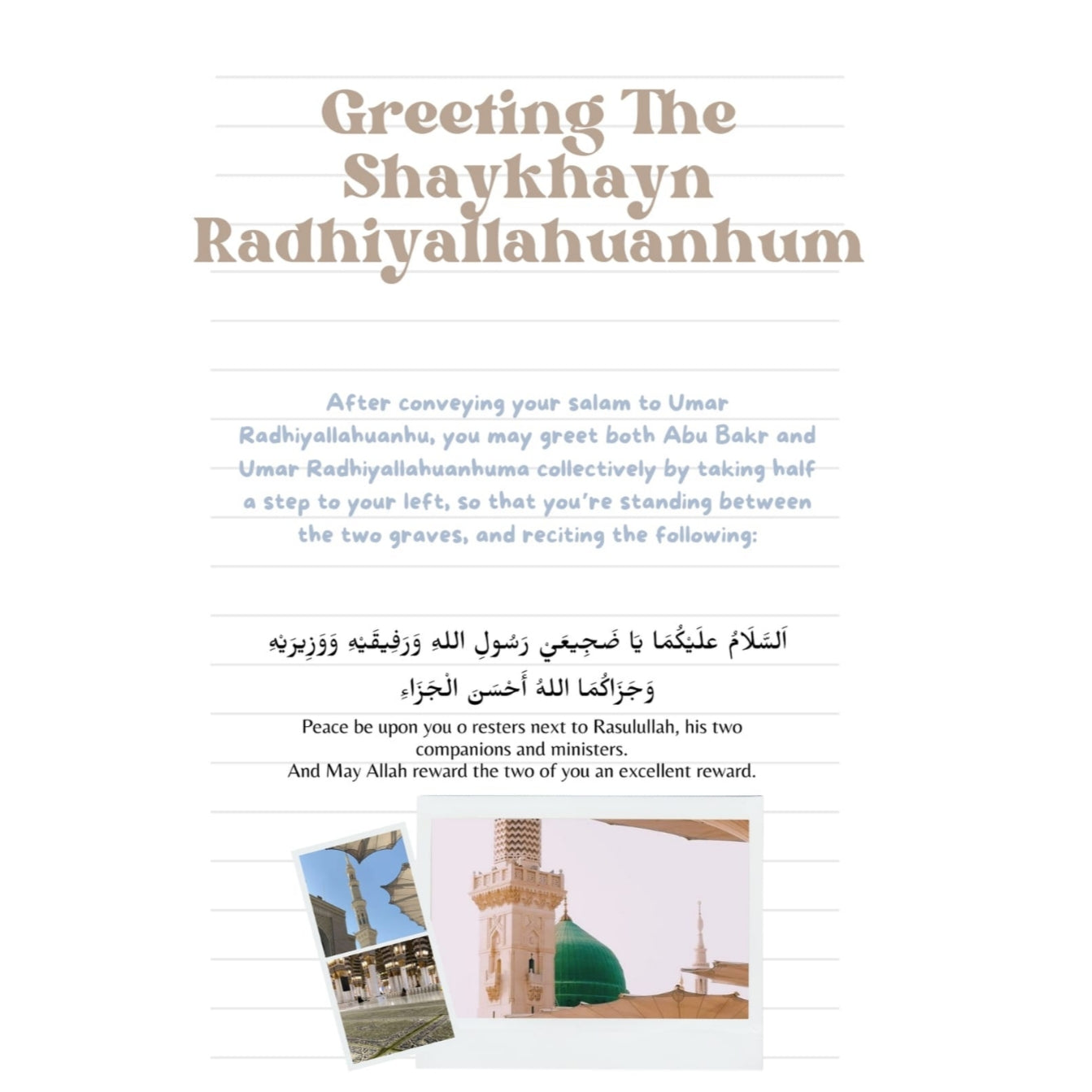 Umrah Journal A5 Collage : Journaling my Journey