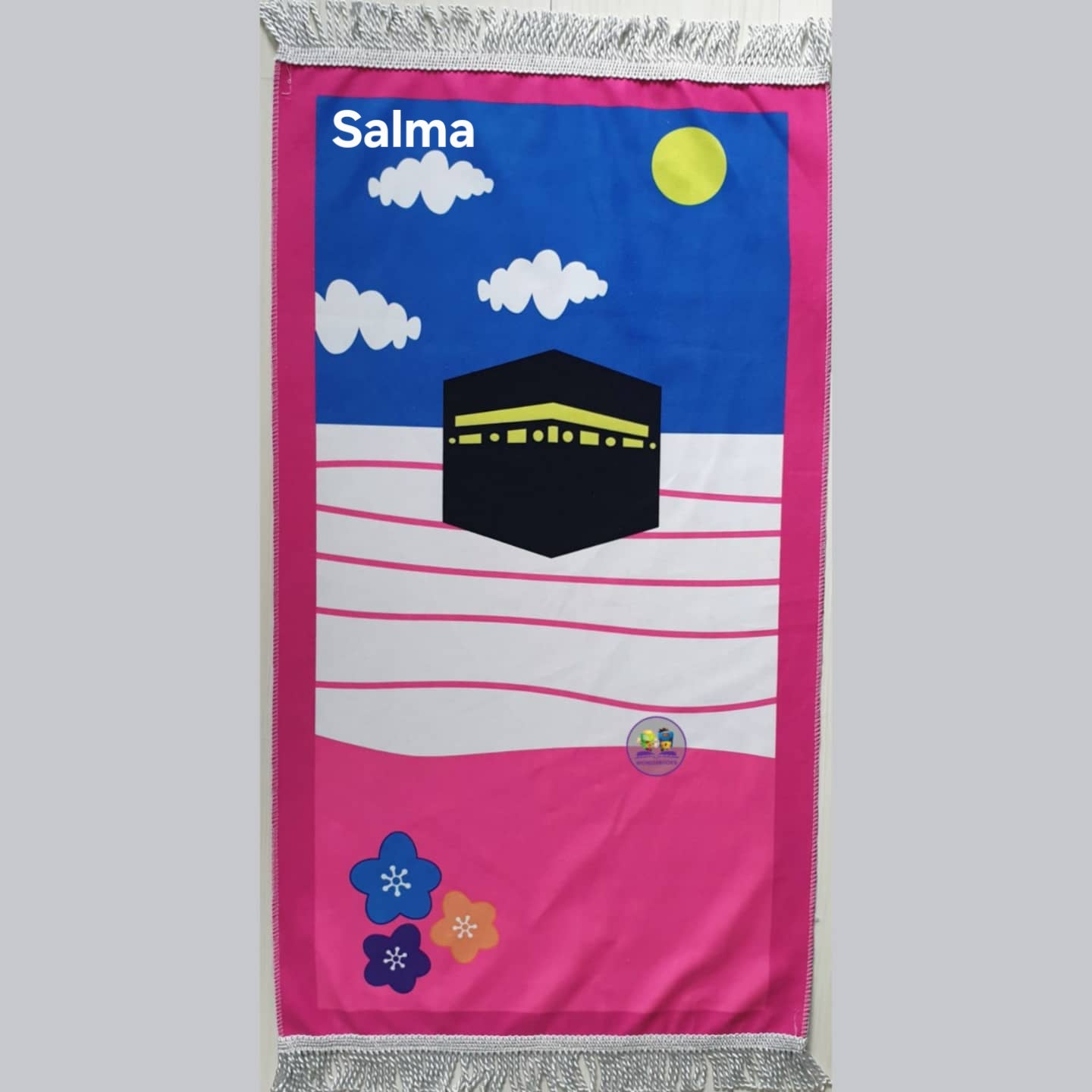 Personalised Kiddies Musallahs: Pink Ka'ba