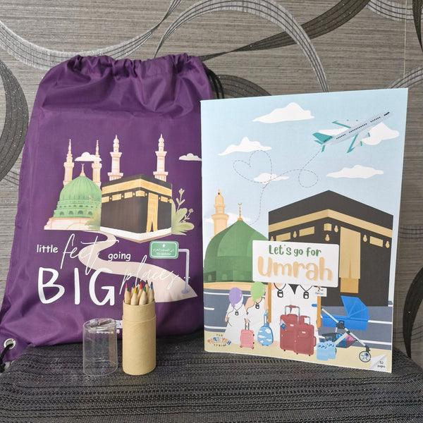 Kids Umrah Kits Type 2:  Little feet going to Big places