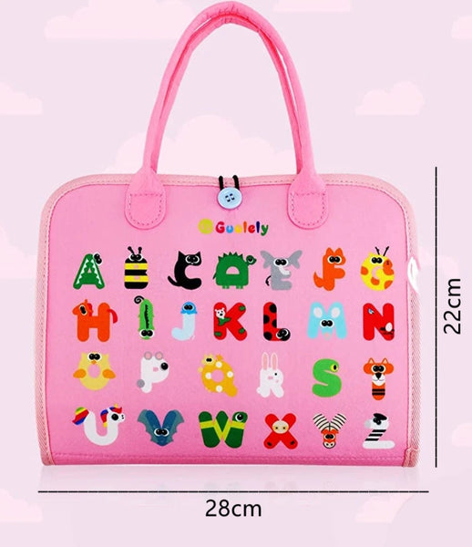 Toddler Carry Along Busy Bag: Pink