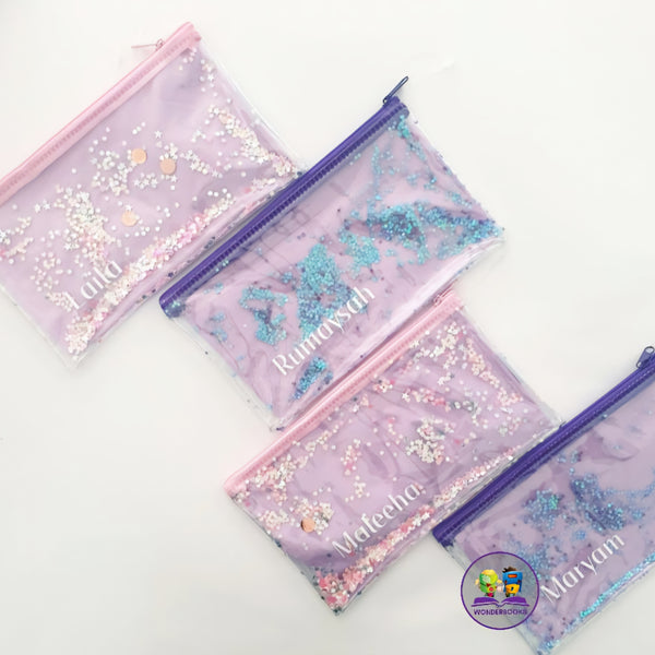 Personalised Glitter Confetti Pencil Case