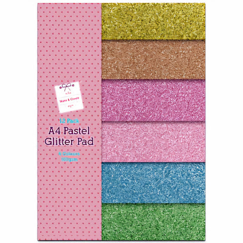 Make & Create A4 Glitter Pad for Crafting Projects