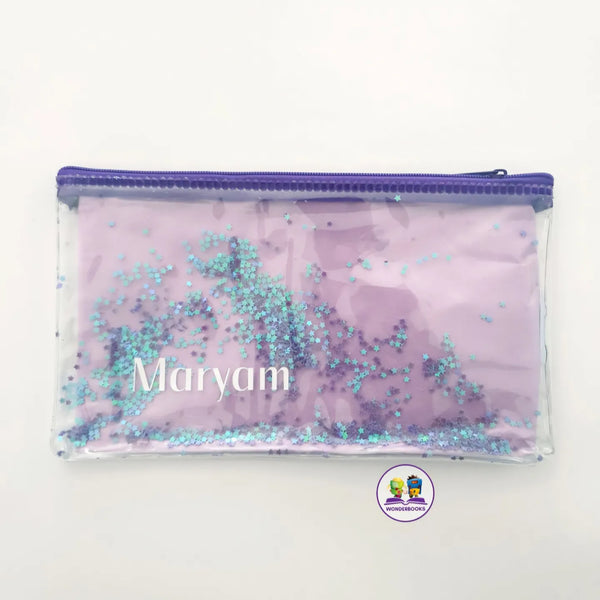 Personalised Glitter Confetti Pencil Case