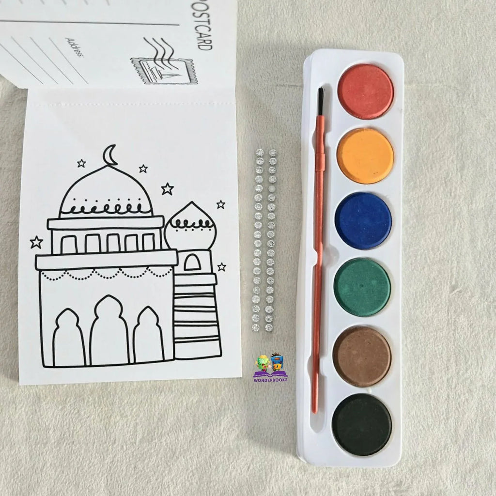 Paint your own Eid Postcards