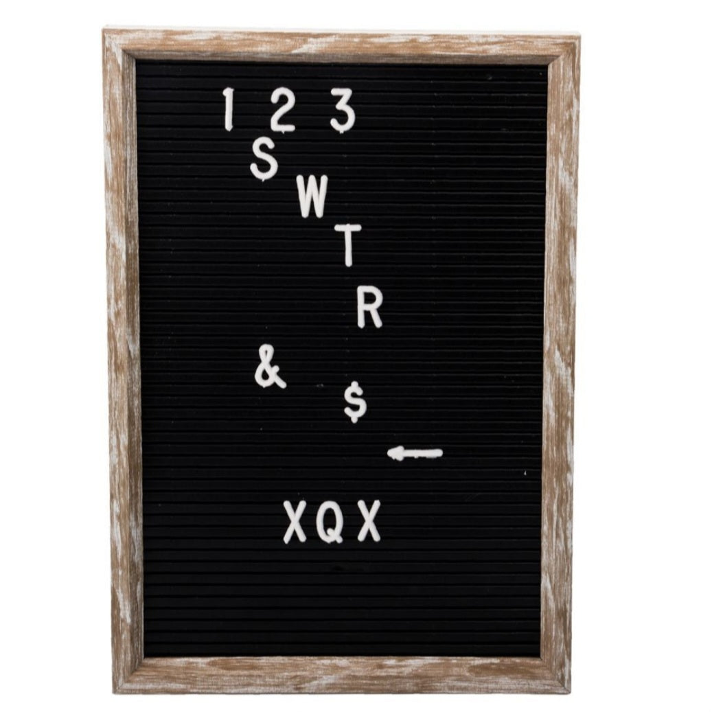 Classic Black Letterboard Set