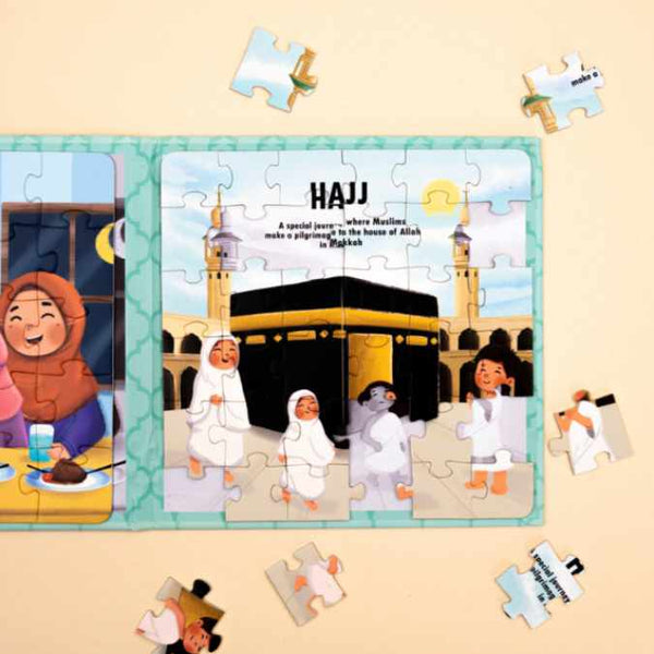 5 Pillars of Islam Magnetic Puzzle Book by: Imaan Kidz