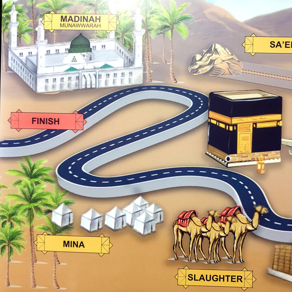 Let's Learn about Hajj: A2 Poster