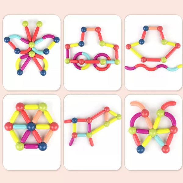 Magnetic Building Sticks - 25 Pcs