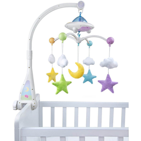 Moon & Stars Quran Cot Mobile with Light Projection