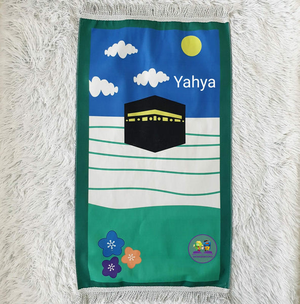 Kiddies Personalised Musallahs: Green Ka'ba