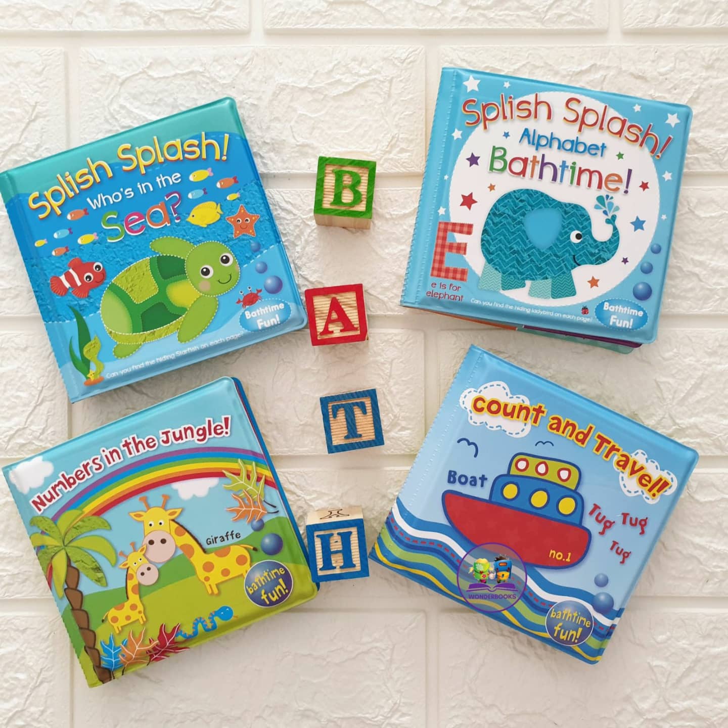 Set of 4 Bathtime Books