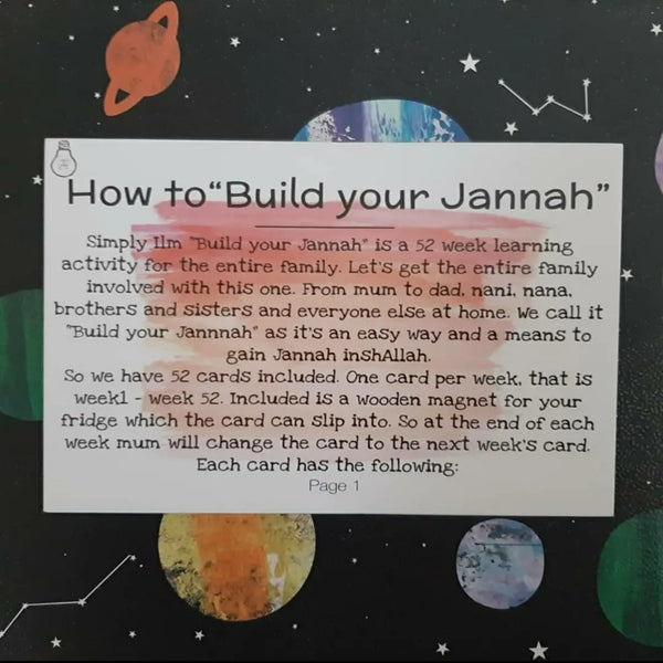 Build Your Jannah: 52 Week Family Activity