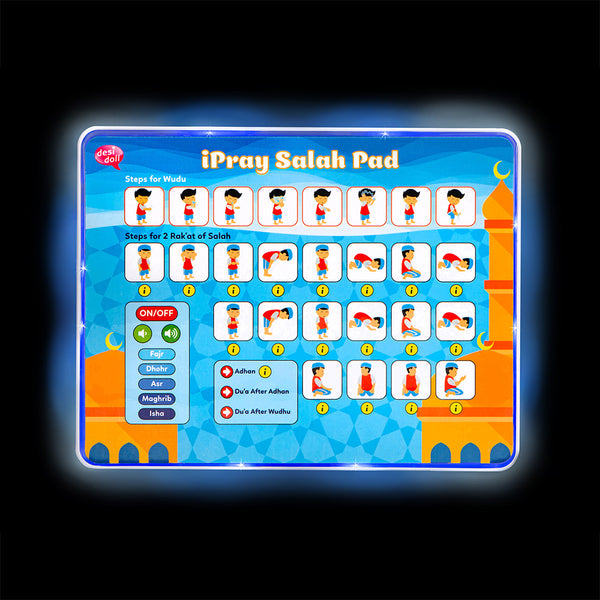 Light Up iPray Salah Pad: Blue