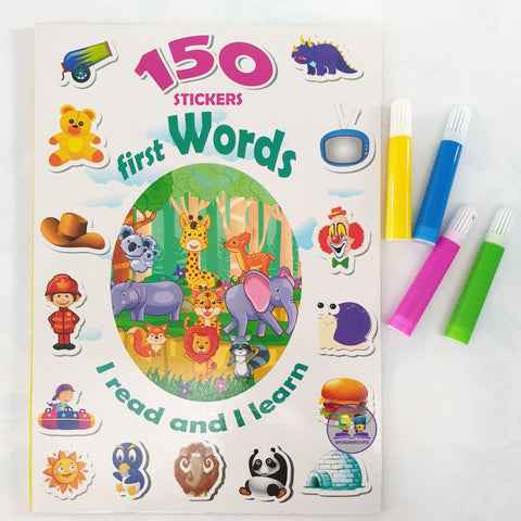 150 First Words Sticker Books - 2