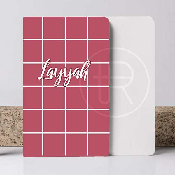 Personalised B5 Square Pattern notebook